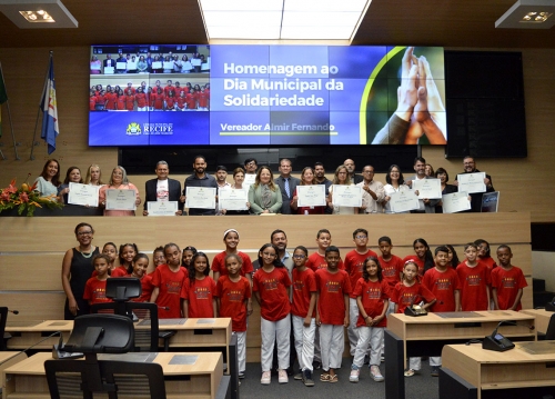 Programa Sopa Amiga recebe homenagem na Câmara Municipal do Recife durante o Dia Municipal da Solidariedade