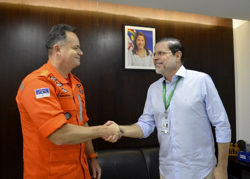 Ceasa-PE recebe comitiva de oficiais para visita técnica às novas instalações do Posto Avançado do Corpo de Bombeiros
