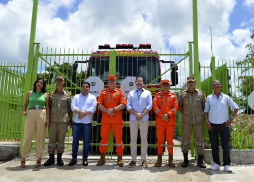 Ceasa-PE recebe comitiva de oficiais para visita técnica às novas instalações do Posto Avançado do Corpo de Bombeiros